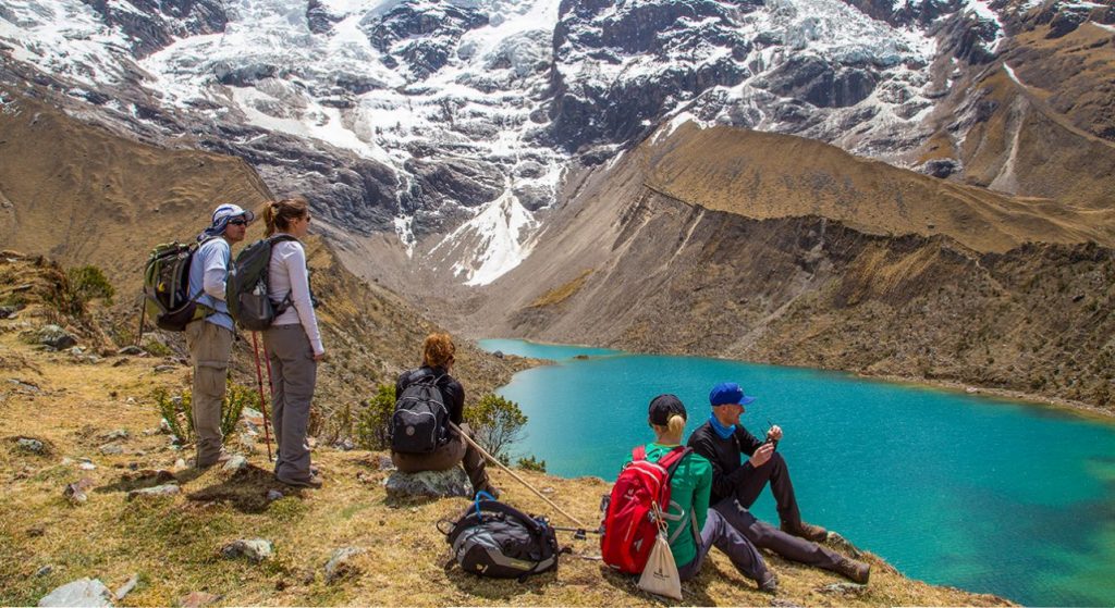 Humantay lake during the Salkantay Trek to Machu Picchu